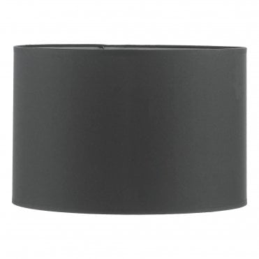 black cotton drum shade 38cm