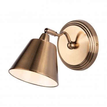 KEMPTON - Adjustable Wall Light Antique Brass