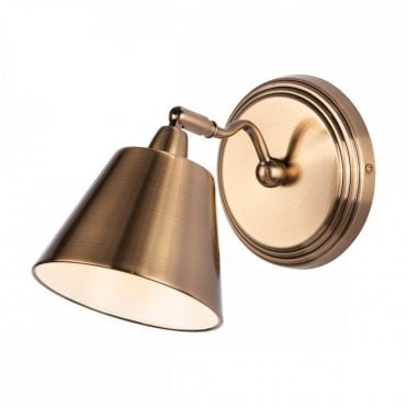 KEMPTON - Adjustable Wall Light Antique Brass
