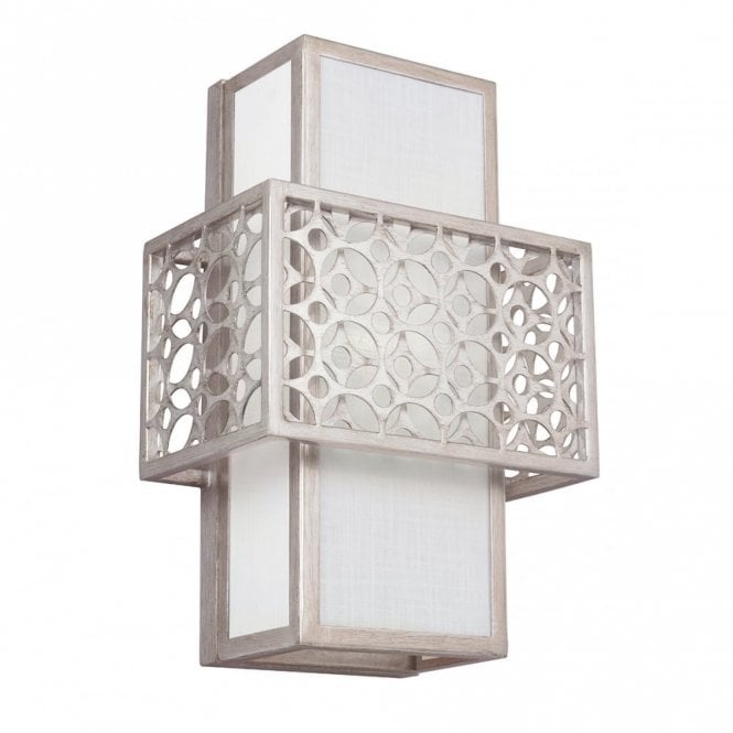 KENNEY Modern Wall Light Sunrise Silver and White