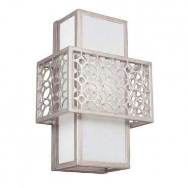 KENNEY Modern Wall Light Sunrise Silver and White