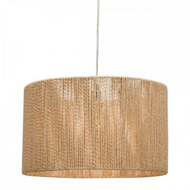 Keona Easy Fit Pendant in Natural String – Handwoven Ceiling Light Shade for Boho and Modern Interiors