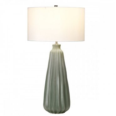 KEW Table Lamp in Chrome - Green