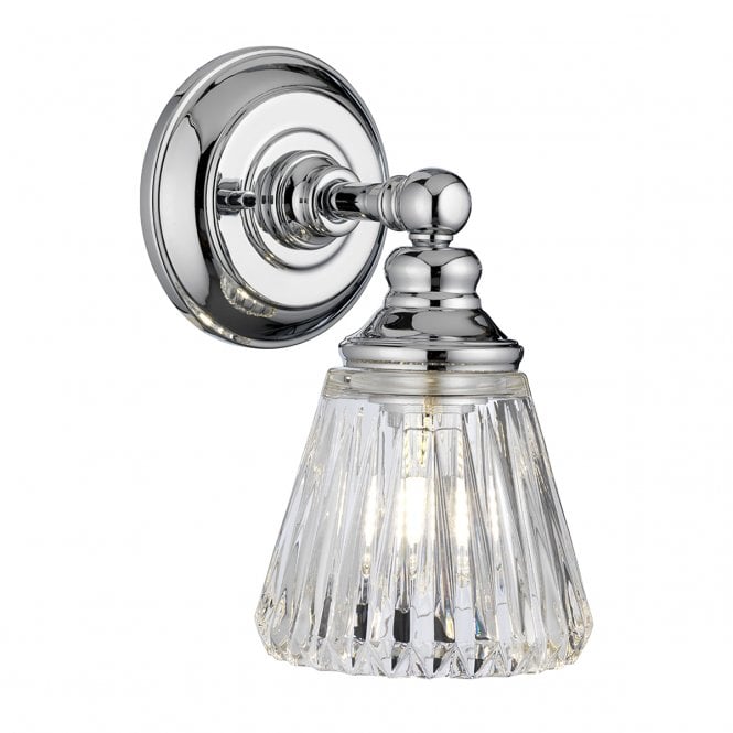 KEYNES Wall Light Chrome For Bathrooms IP44 Rated