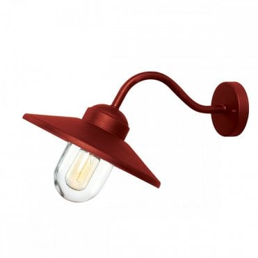 Red Exterior Wall Lantern