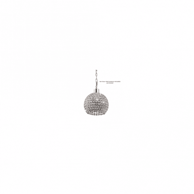KUDO Crystal Ball Non-Electric Polished Chrome with Crystal