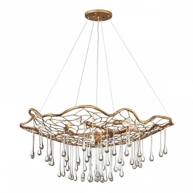 LAGUNA 6 Light Ceiling Pendant Light Gold