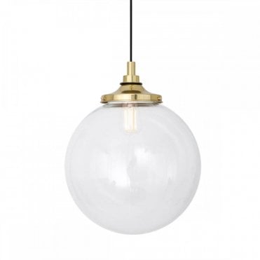 LAGUNA Industrial Bathroom Ceiling Pendant Polished Brass IP44