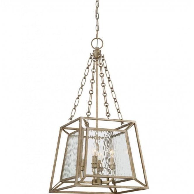 LAKESIDE 4 Light Hanging Ceiling Pendant Light in Gold