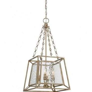 LAKESIDE 4 Light Hanging Ceiling Pendant Light in Gold
