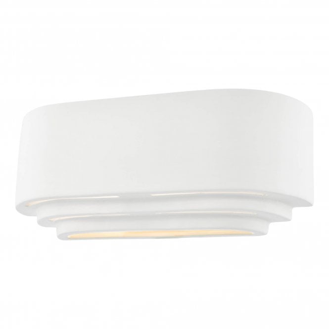 LANDO Ceramic Wall Washer in matte White