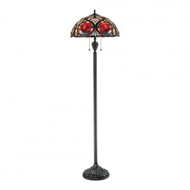 LARISSA - Floor Lamp with Tiffany Glass