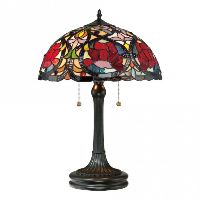 LARISSA - Table Lamp with Tiffany Glass