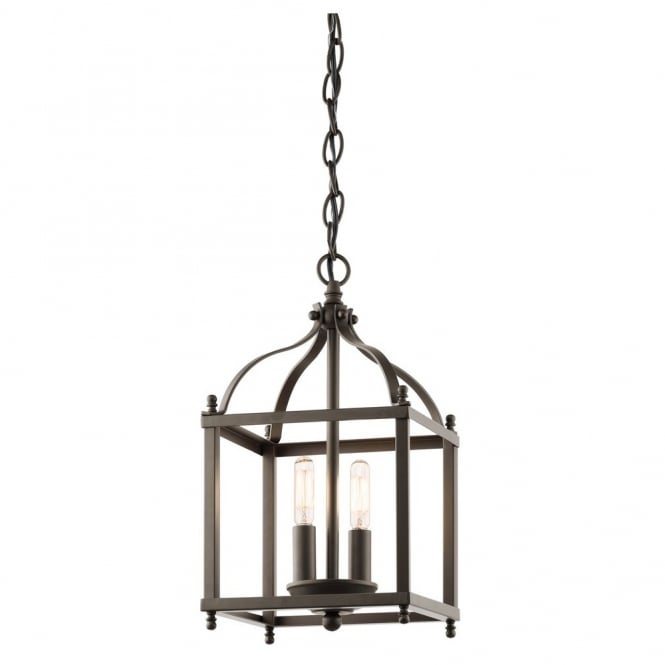 LARKIN - Small Ceiling Pendant in Black, Bronze