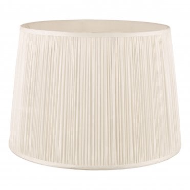 Laura Ashley HEMSLEY Pleated Silk Empire Drum Shade Cream