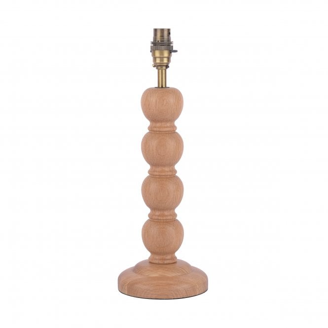  MARIA Table Lamp Wood & Antique Brass Base Only
