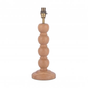Laura Ashley MARIA Table Lamp Wood & Antique Brass Base Only