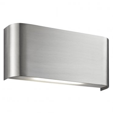 flush silver wall light 