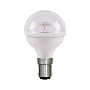 LED 45mm Dimmable Round Ball Clear Bulb - SBC/B15