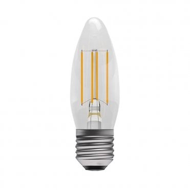 LED clear filament candle bulb (ES/E27 - Dimmable)