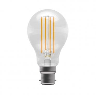 LED clear filament GLS light bulb (BC/B22 - Dimmable)