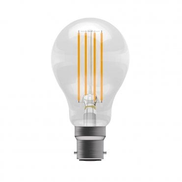 LED filament clear GLS light bulb (BC/B22)