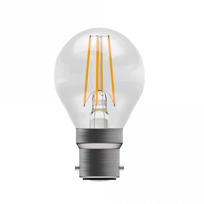 LED Filament Clear Round Bulb - BC/B22