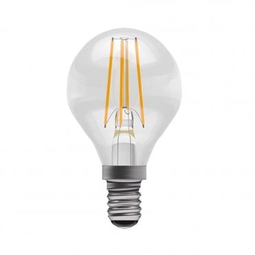 LED Filament Clear Round Dimmable Bulb - SES/E14