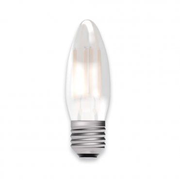 LED filament satin candle bulb (ES/E27)