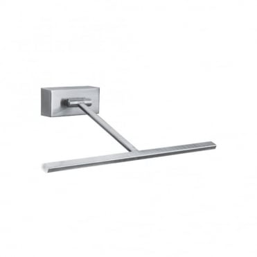 sleek LED silver picture light