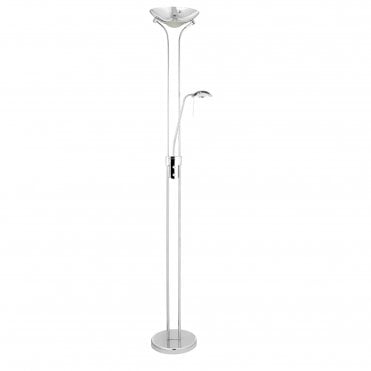 LED Mother & Child Floor Lamp in Chrome