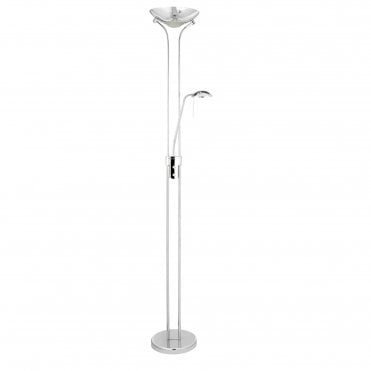 LED Mother & Child Floor Lamp in Chrome