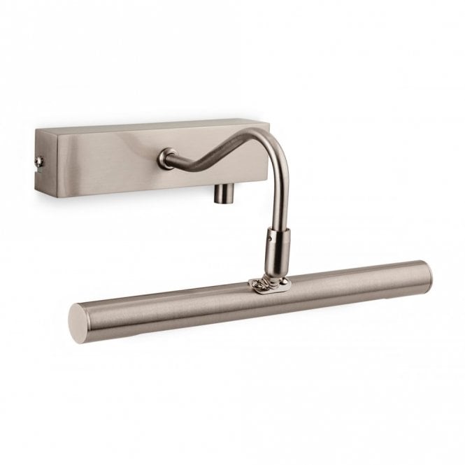 LED Picture Light with Dimmer Switch - 4w, Brushed Steel