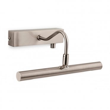 LED Picture Light with Dimmer Switch - 4w, Brushed Steel