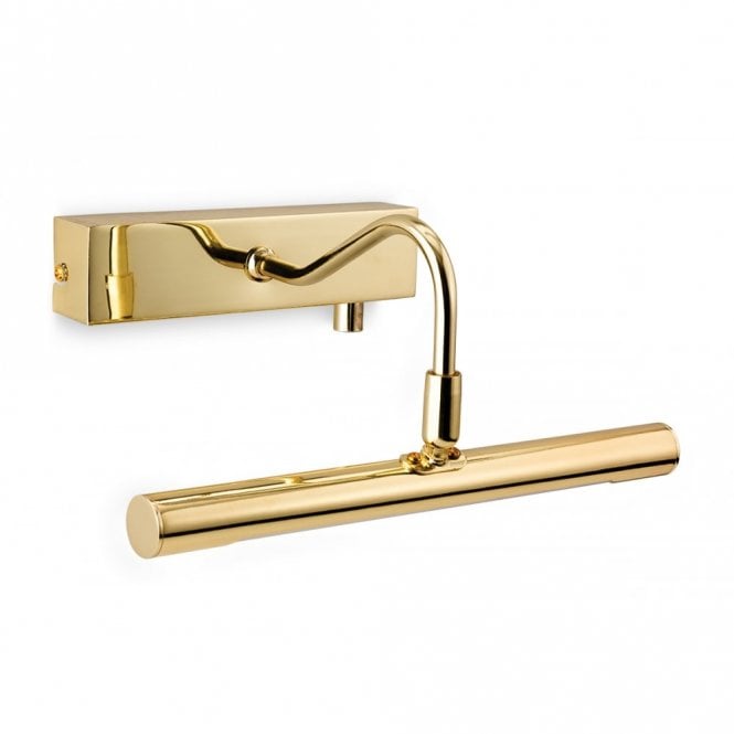 LED Picture Light with Dimmer Switch - 4w, Polished Brass