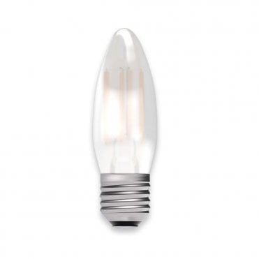 LED satin filament candle bulb (ES/E27 - Dimmable)