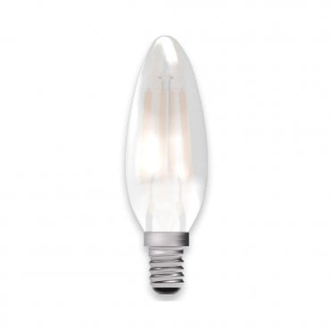 LED satin filament candle bulb (SES/E14 - Dimmable)