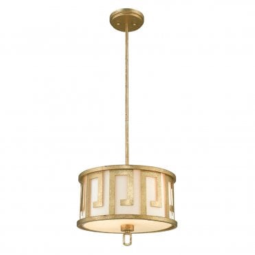 2 Light Duo-Mount Medium Pendant Distressed Gold