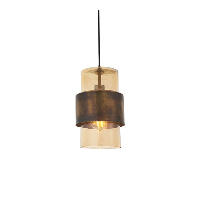 LENKER Antique Brass Patina Pendant