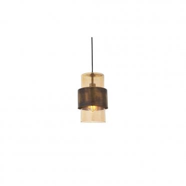 LENKER Antique Brass Patina Pendant