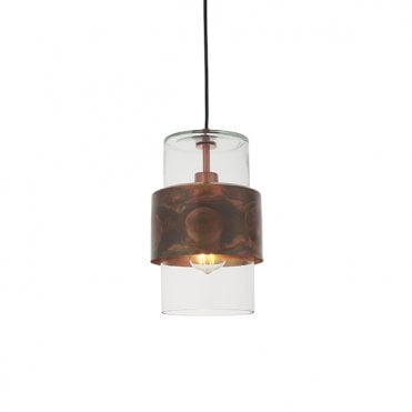 LENKER Copper Patina Pendant