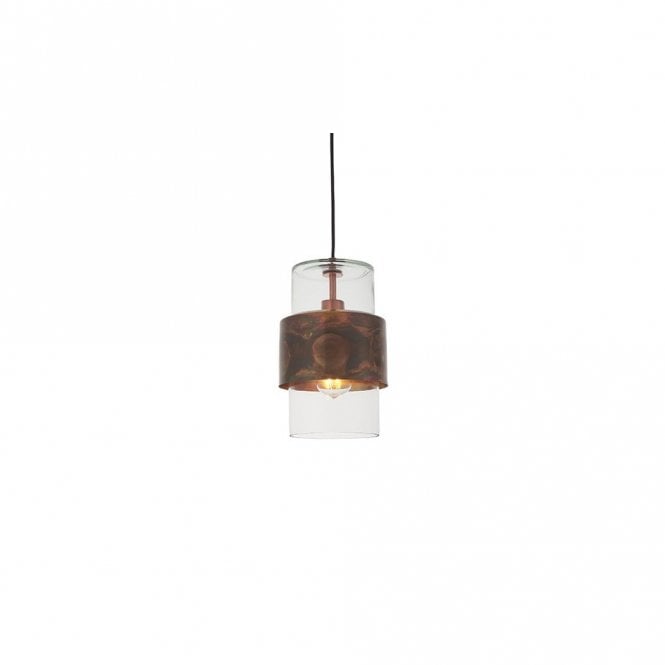 LENKER Copper Patina Pendant