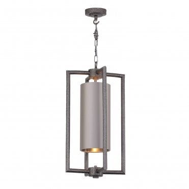 modren industrial pewter ceiling pendant light