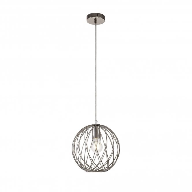 LEXI Geometric Ceiling Pendant Polished Nickel Sphere