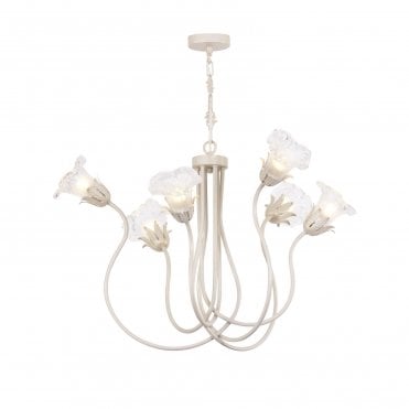 floral champagne ceiling light