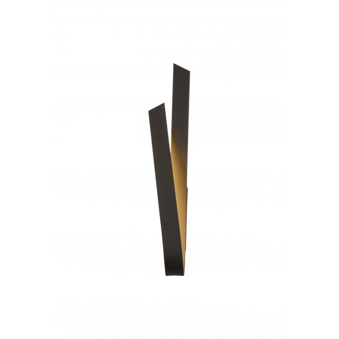 LINGUINE LED Wall Light 3000K Sand Anthracite Curved Ribbon Design