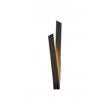 LINGUINE LED Wall Light 3000K Sand Anthracite Curved Ribbon Design