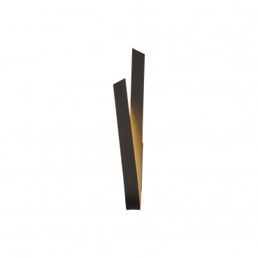 LINGUINE LED Wall Light 3000K Sand Anthracite Curved Ribbon Design