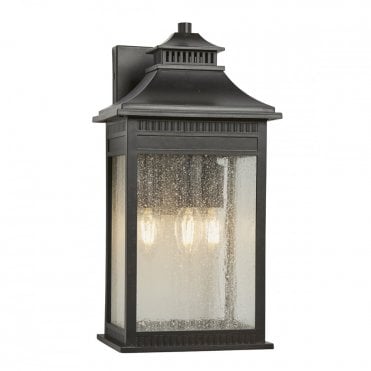 LIVINGSTON 3 Light Large Exterior Wall Lantern Imperial Bronze