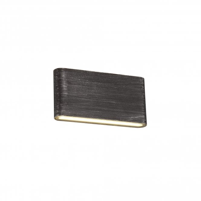 LOGAN 2 Light LED Outdoor Wall Light Black/Silver 6 watt